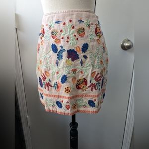Urban Outfitters embroidered skirt